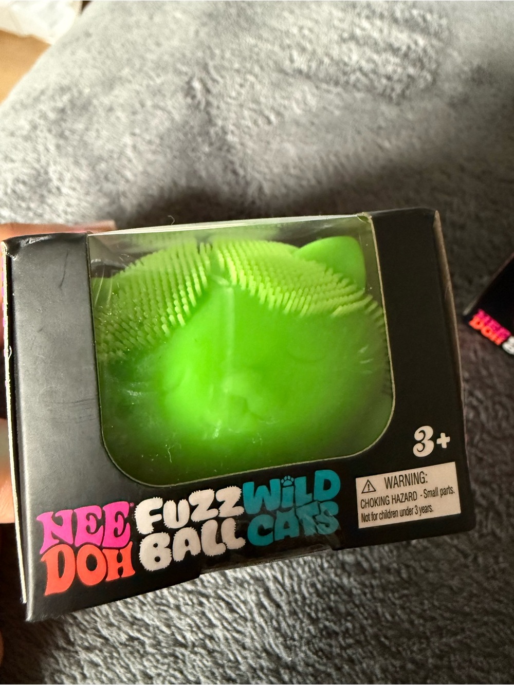 ONE LEFT!! 💚RARE GREEN Wild Cats Fuzz Ball Kids Trading Toy💚 LAST ONE !!!